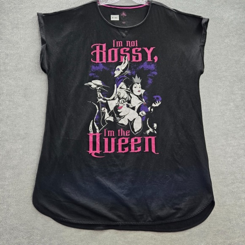 Disney Parks Women Sleepwear 3XL Black Sleepshirt I'm Not Bossy I'm The Queen